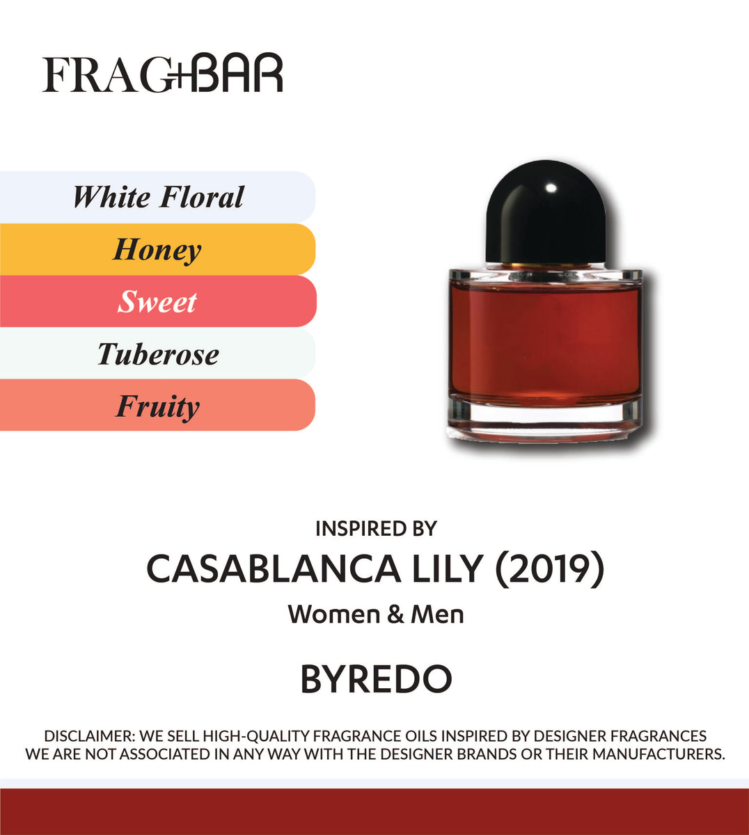 CASABLANCA LILY Inspired by Byredo | FragBar– Frag+Bar
