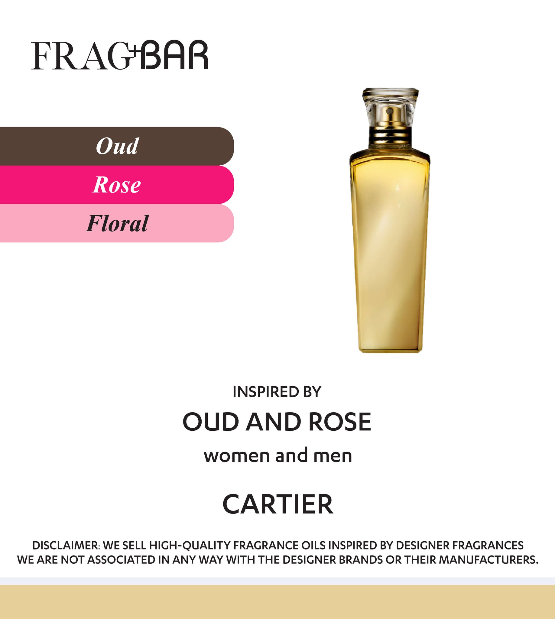 OUD & ROSE Inspired by Cartier | FragBar– Frag+Bar
