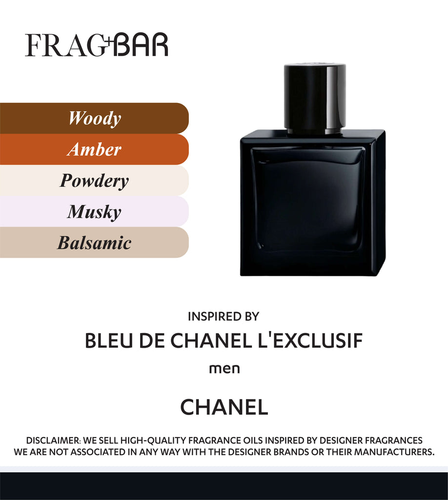 BLEU DE CHANEL L'EXCLUSIF Inspired by Chanel | FragBar
