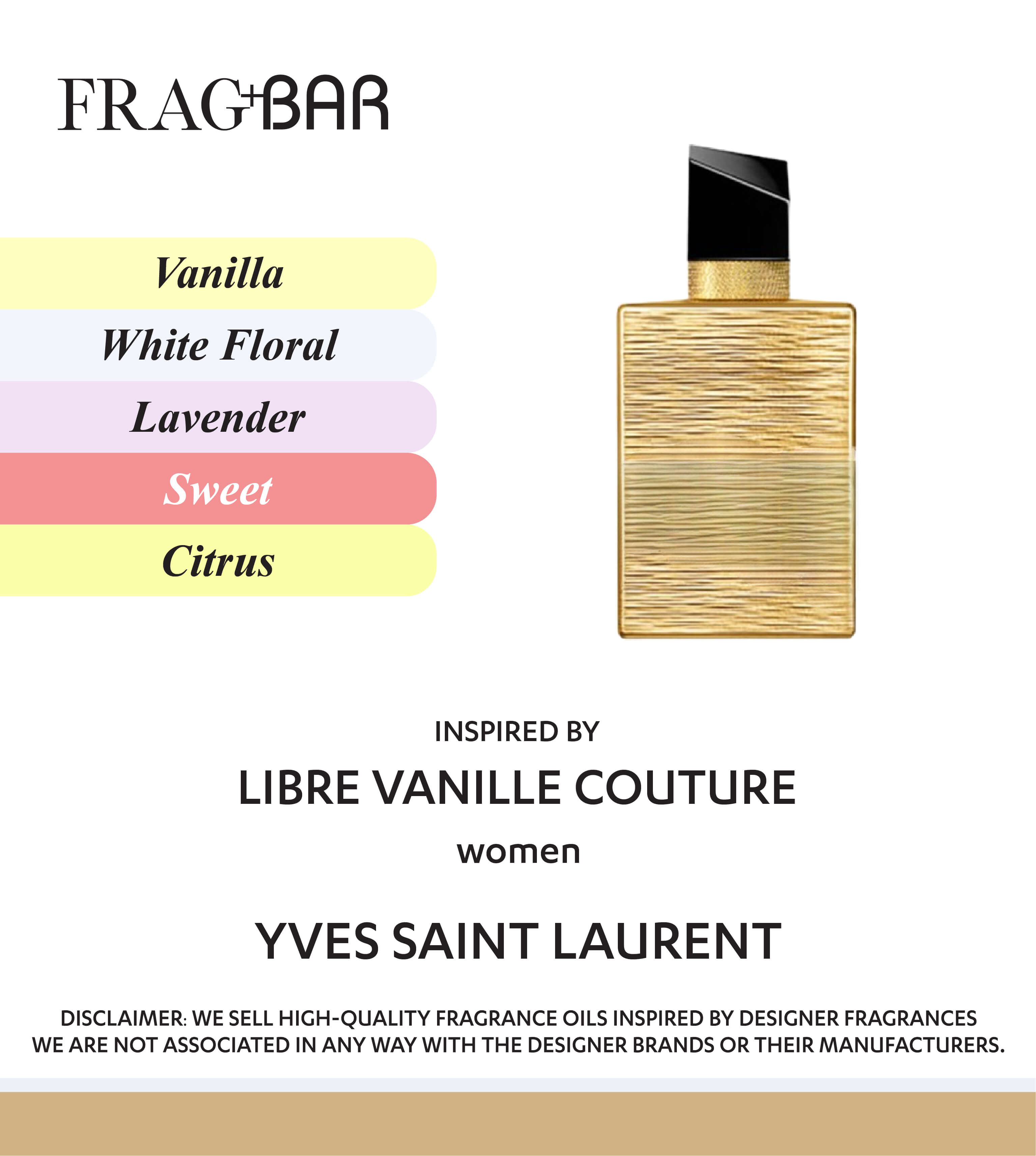 LIBRE VANILLE COUTURE Inspired by YSL | FragBar– Frag+Bar