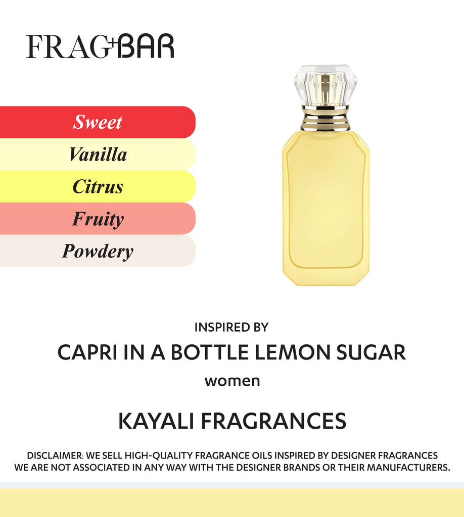CAPRI IN A BOTTLE LEMON SUGAR | 14 Inspired by Kayali | FragBar