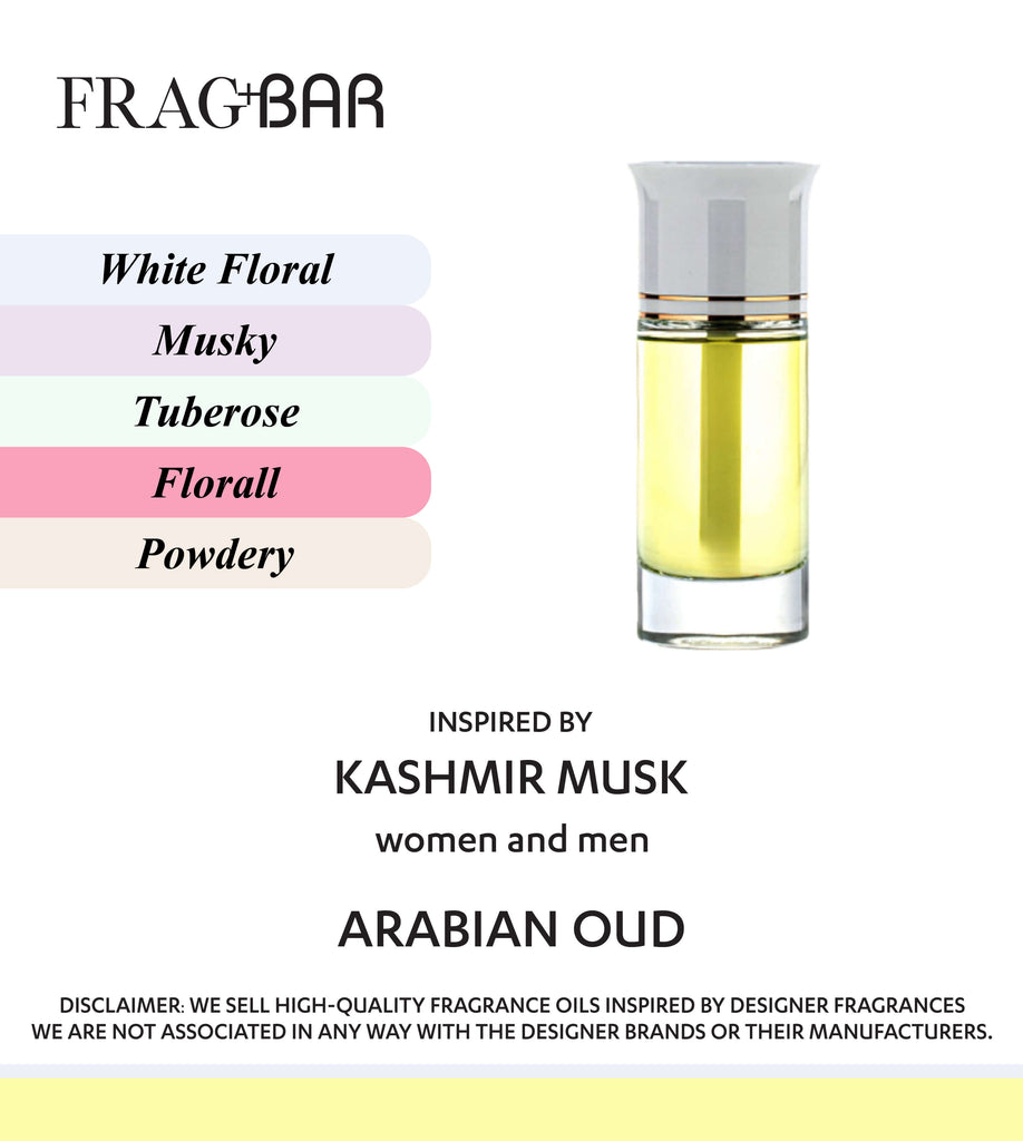 KASHMIR MUSK Inspired by Arabian Oud | FragBar