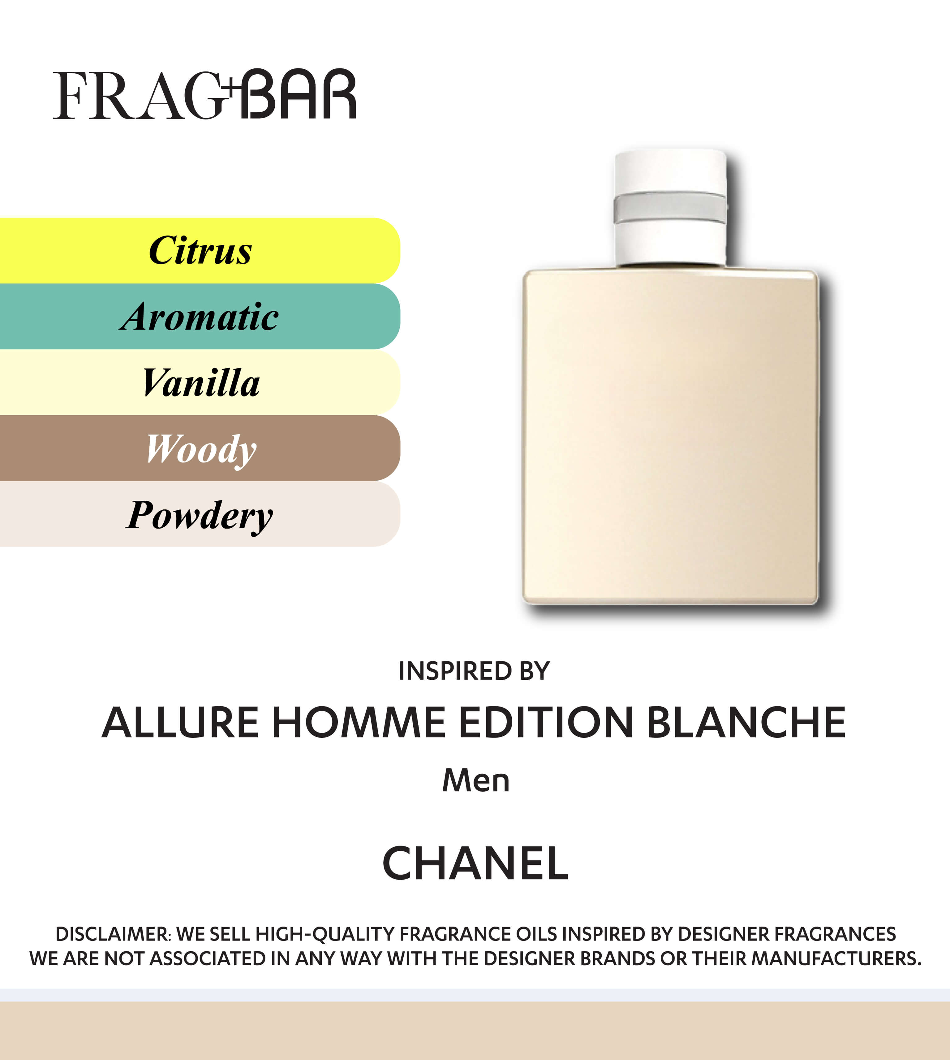 ALLURE HOMME BLANCHE EDITION Inspired by Chanel | FragBar– Frag+Bar