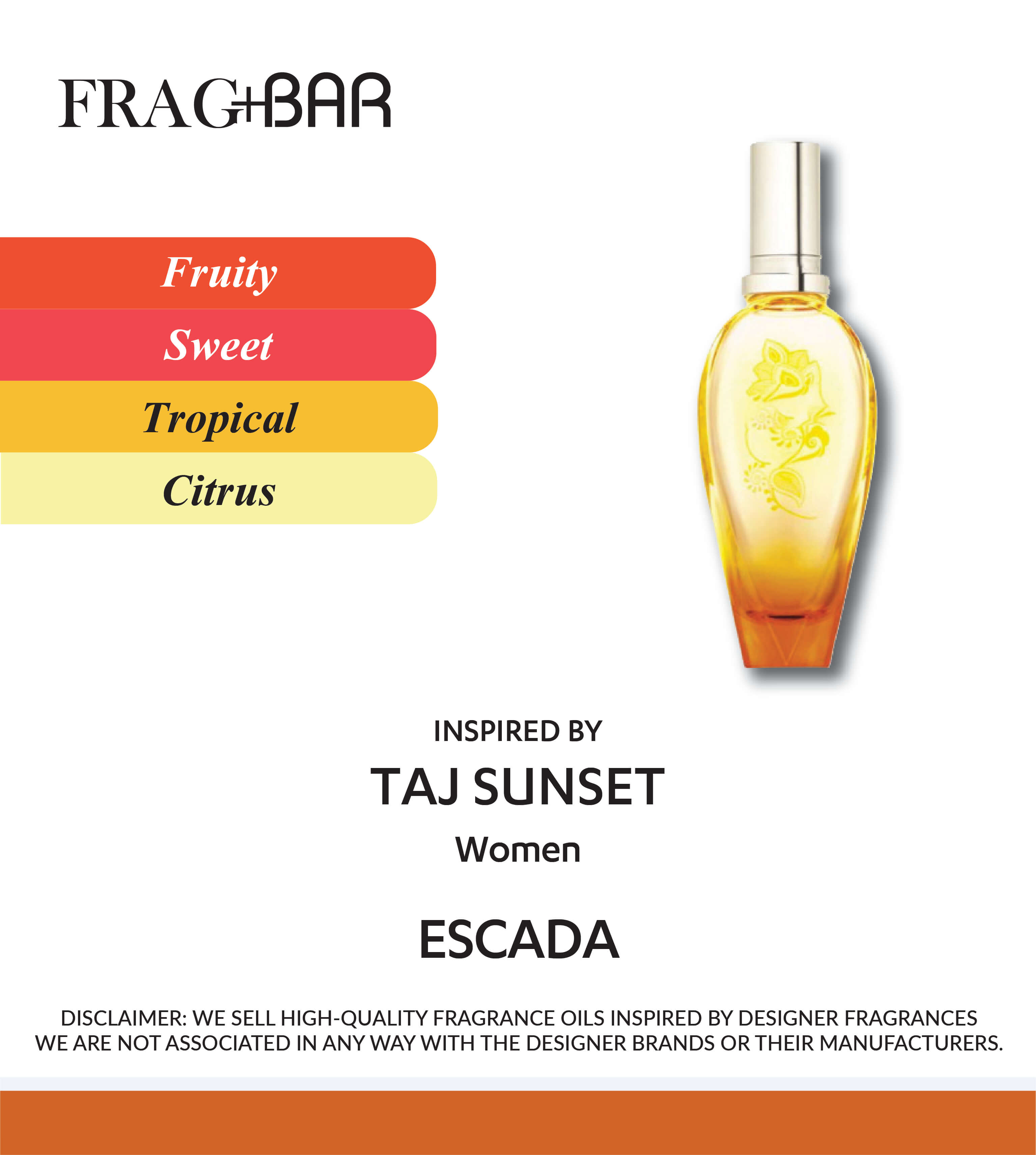 TAJ SUNSET Inspired by Escada | FragBar– Frag+Bar