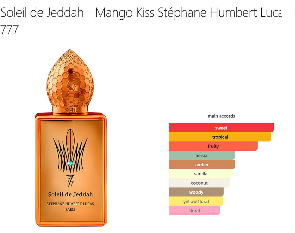 SOLEIL DE JEDDAH - MANGO KISS